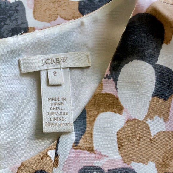 Silk J. Crew Neapolitan Watercolor Dress - Picture 7 of 8